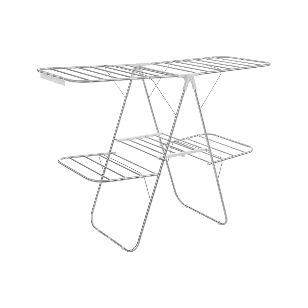 Clothes Drying Rack Foldable 2-Level With Adjustable Wings 67.3in – product view 1 | Stanwick Interiors