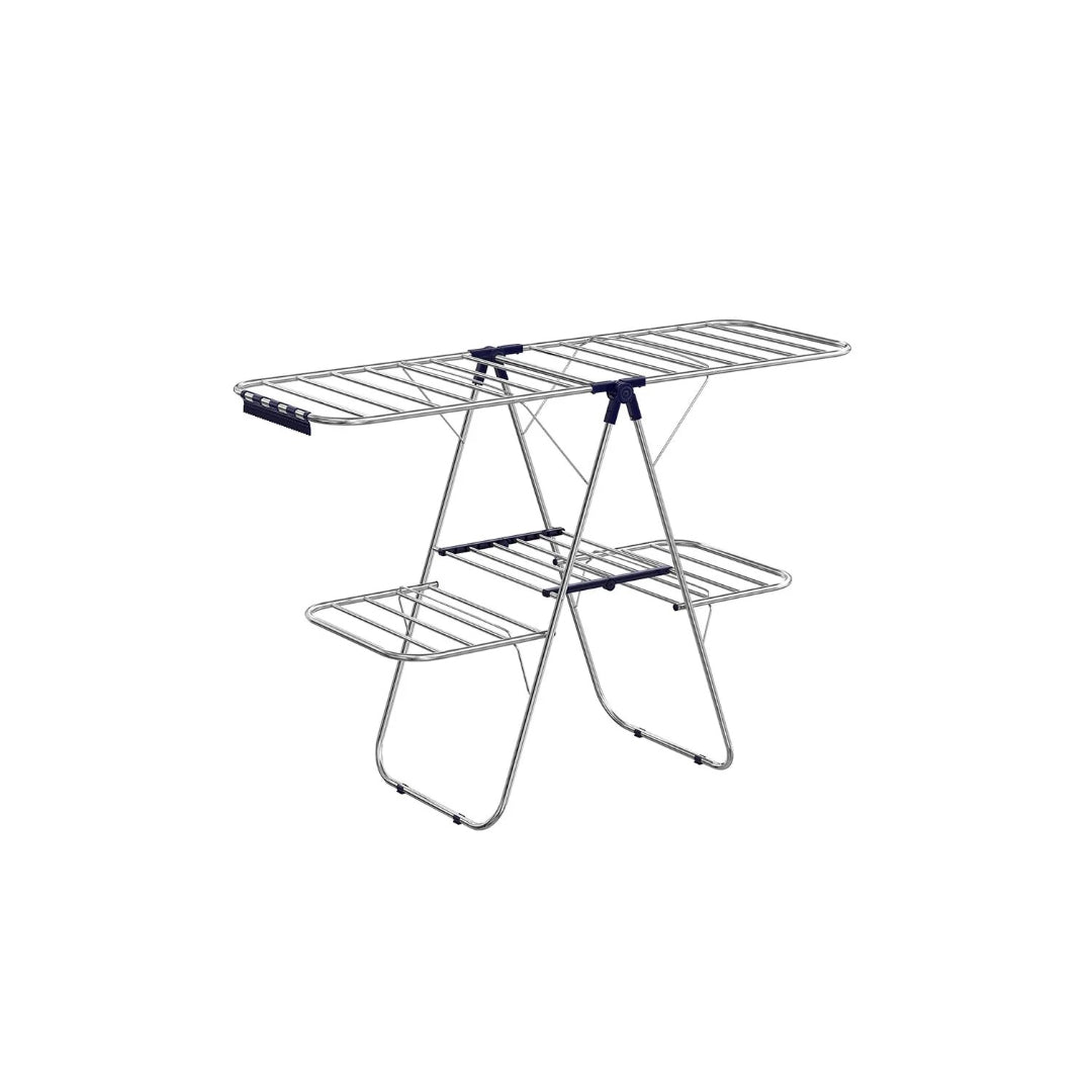 Clothes Drying Rack Foldable 2-Level With Adjustable Wings 67.3in – product view 2 | Stanwick Interiors