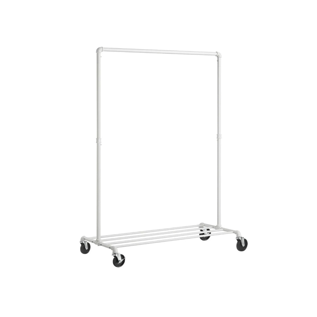 Clothes Rack Heavy Duty Rolling Garment Rack With Shelf 39.4in – product view 2 | Stanwick Interiors