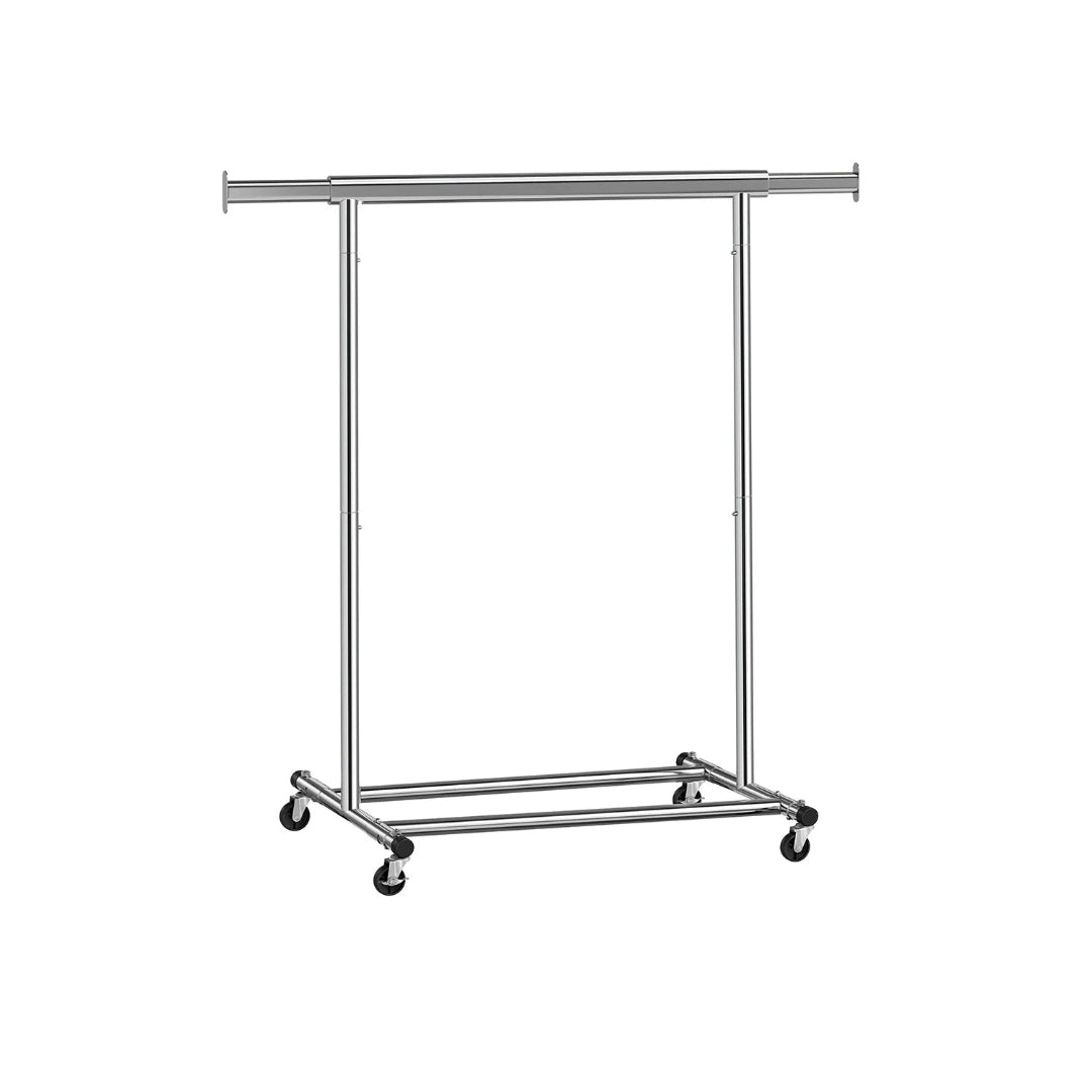 Clothes Rack With Extendable Rail Rolling Garment Rack 36.2-52in – product view 2 | Stanwick Interiors