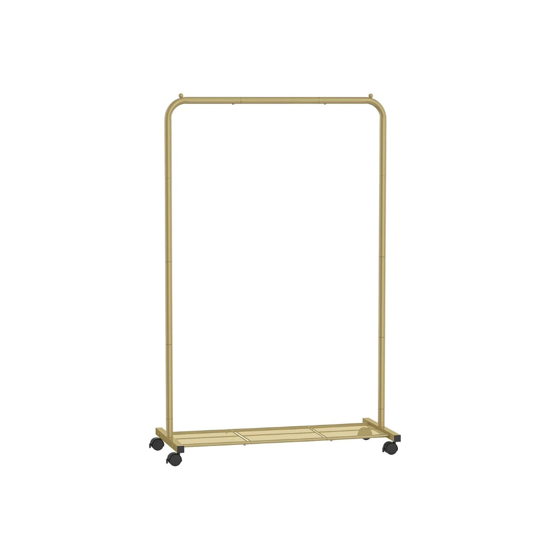 Clothes Rack With Wheels Metal Garment Rack 35.8in Wide – product view 2 | Stanwick Interiors