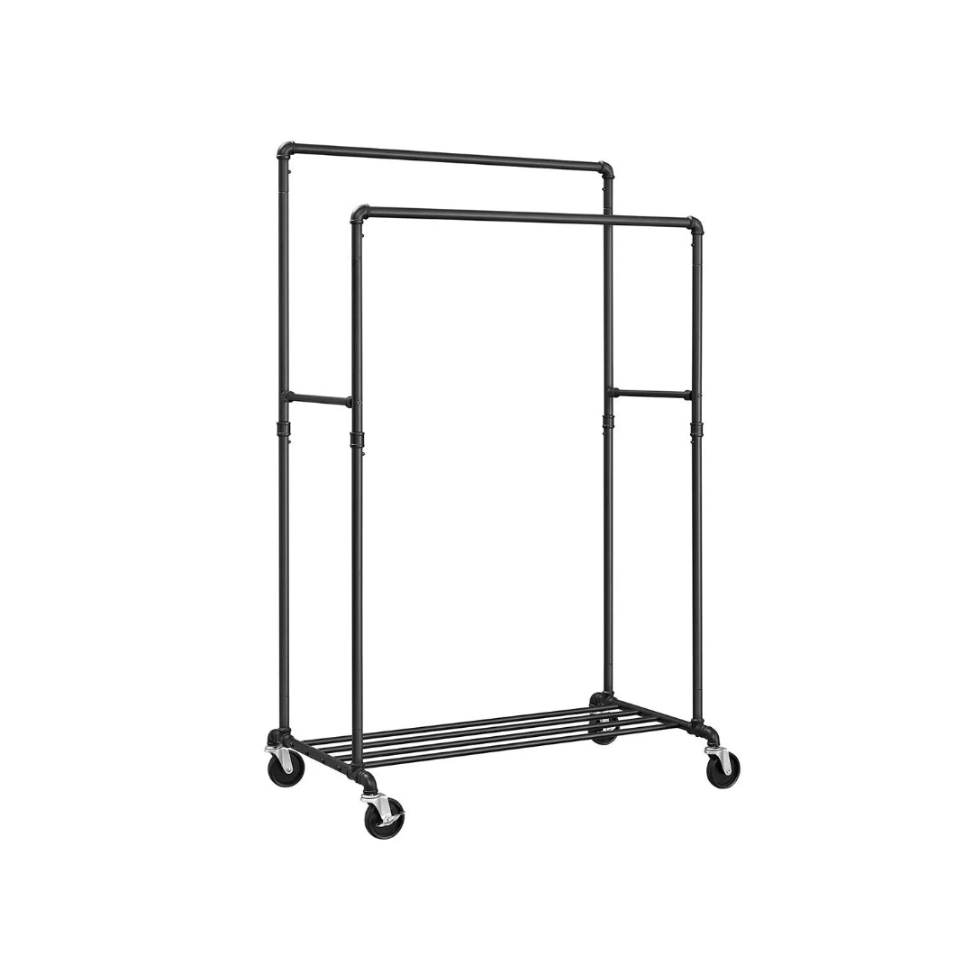 Clothing Rack With Shelf Heavy Duty Rolling Garment Rack 39.4in – product view 2 | Stanwick Interiors