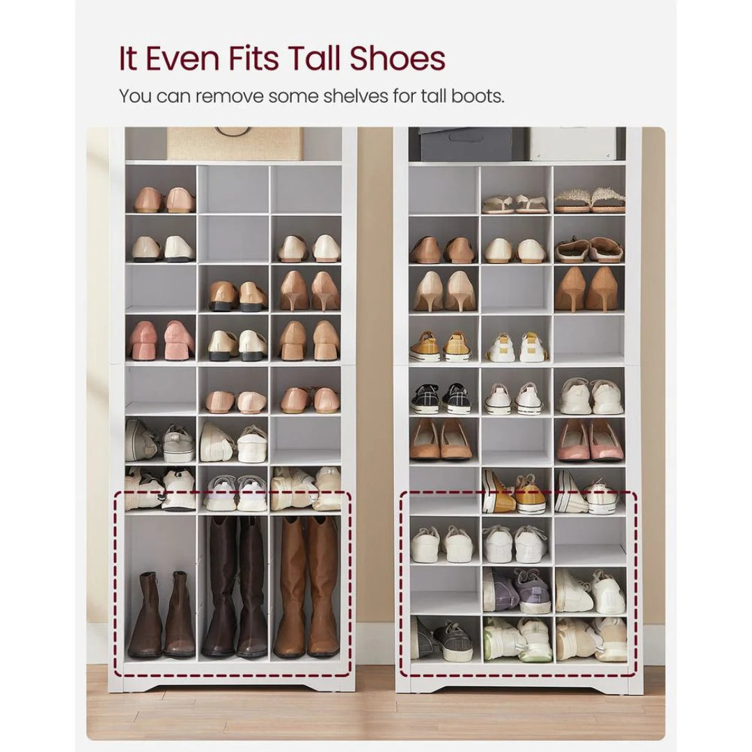 10 Tier Shoe Rack Organizer With Storage Compartments – product view 11 | Stanwick Interiors