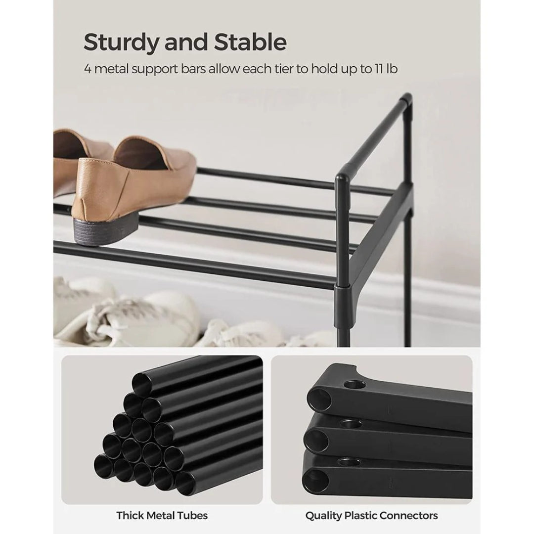 2/3/4/10 Tier Metal Shoe Rack – product view 10 | Stanwick Interiors