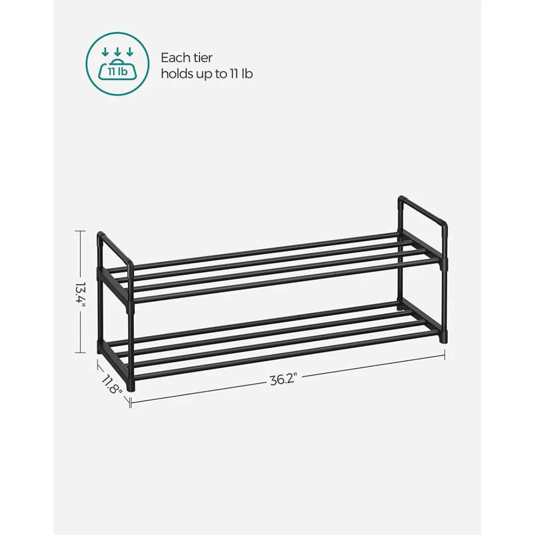 2/3/4/10 Tier Metal Shoe Rack – product view 11 | Stanwick Interiors