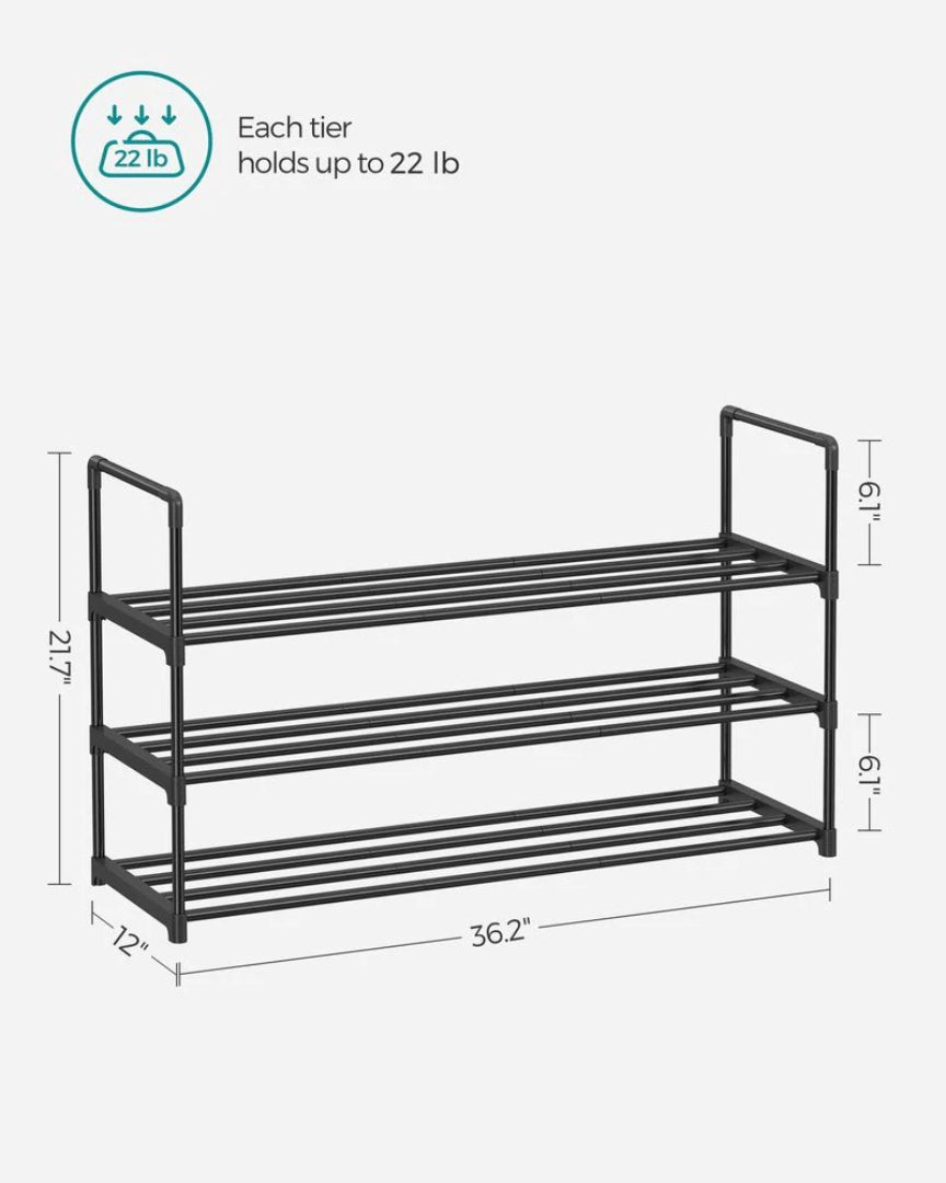 2/3/4/10 Tier Metal Shoe Rack – product view 18 | Stanwick Interiors