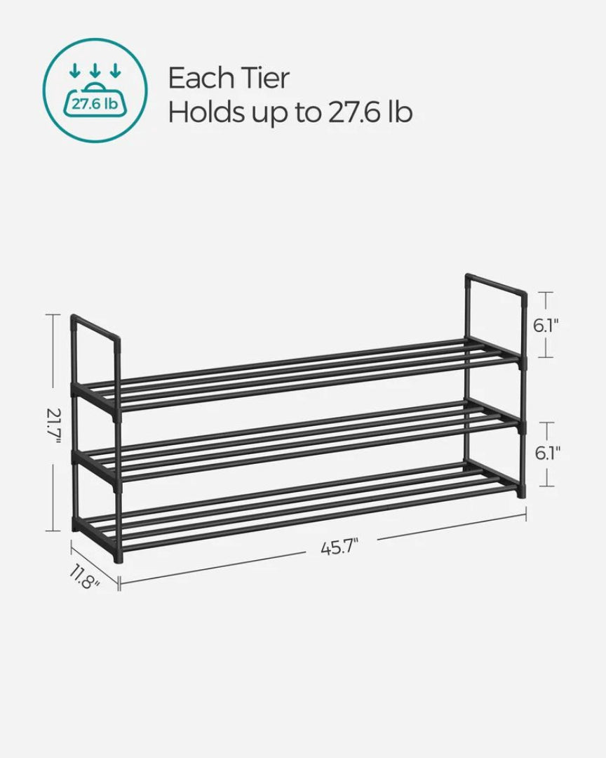 2/3/4/10 Tier Metal Shoe Rack – product view 22 | Stanwick Interiors