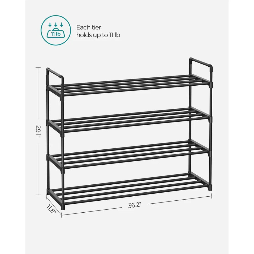 2/3/4/10 Tier Metal Shoe Rack – product view 24 | Stanwick Interiors