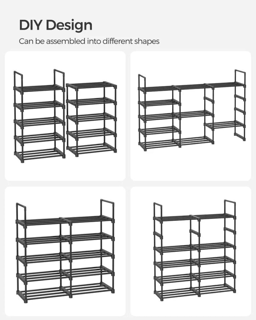 2/3/4/10 Tier Metal Shoe Rack – product view 28 | Stanwick Interiors