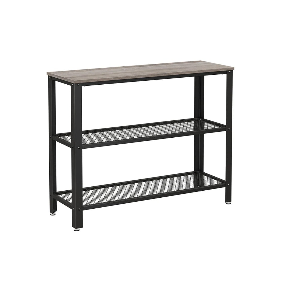 3-Tier Entryway Console Table with Mesh Shelves – product view 1 | Stanwick Interiors