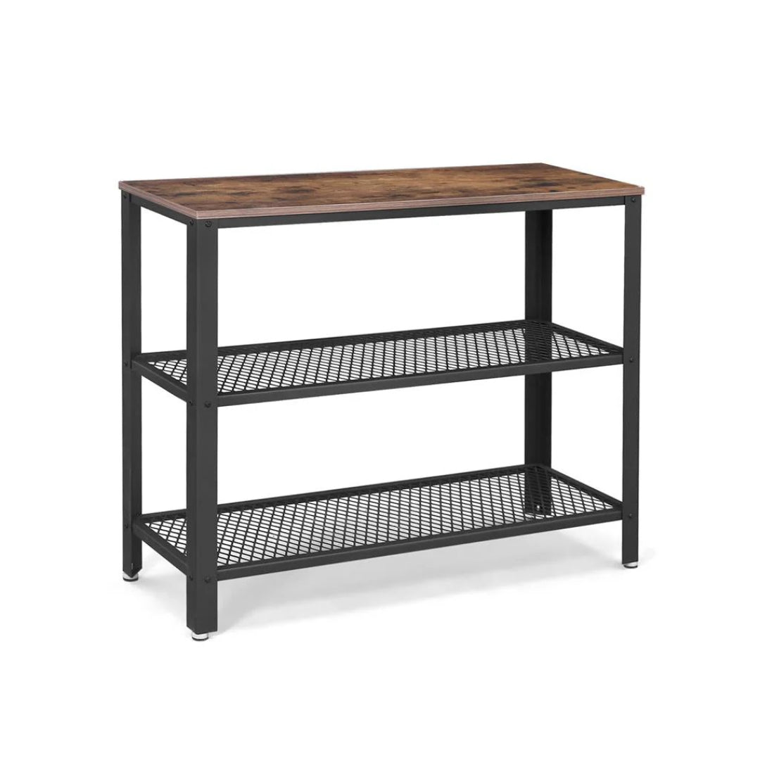 3-Tier Entryway Console Table with Mesh Shelves – product view 2 | Stanwick Interiors