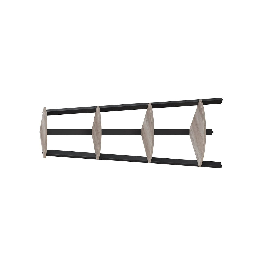 4 Tier Corner Bookshelf Industrial Storage Display Shelf – product view 2 | Stanwick Interiors