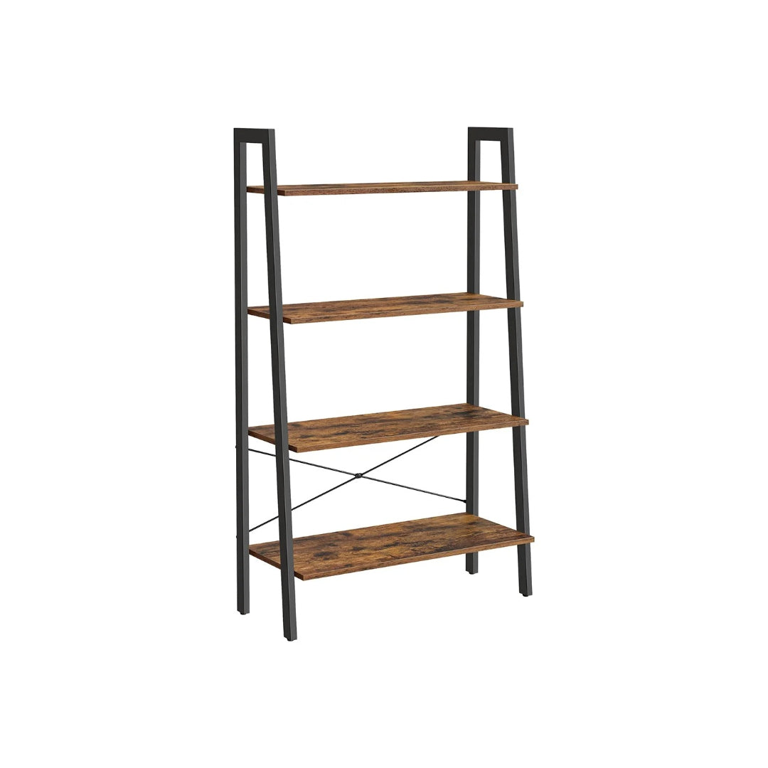 4 Tier Ladder Shelf With Steel Frame Storage Rack – product view 1 | Stanwick Interiors