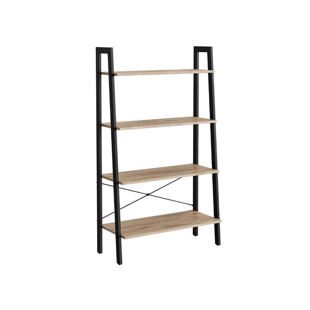 4 Tier Ladder Shelf With Steel Frame Storage Rack – product view 2 | Stanwick Interiors