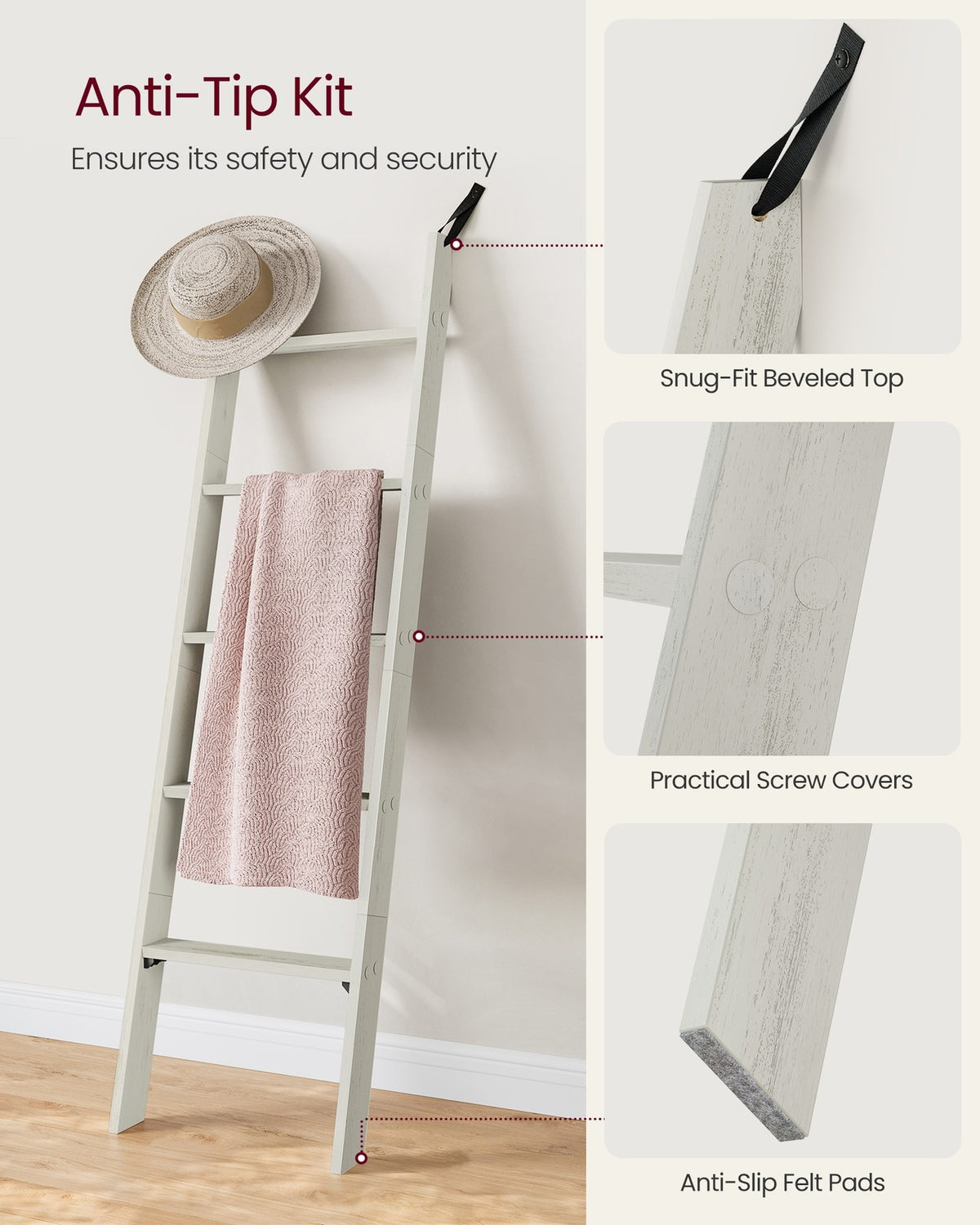 5-Tier Blanket Ladder Shelf - product photo 37