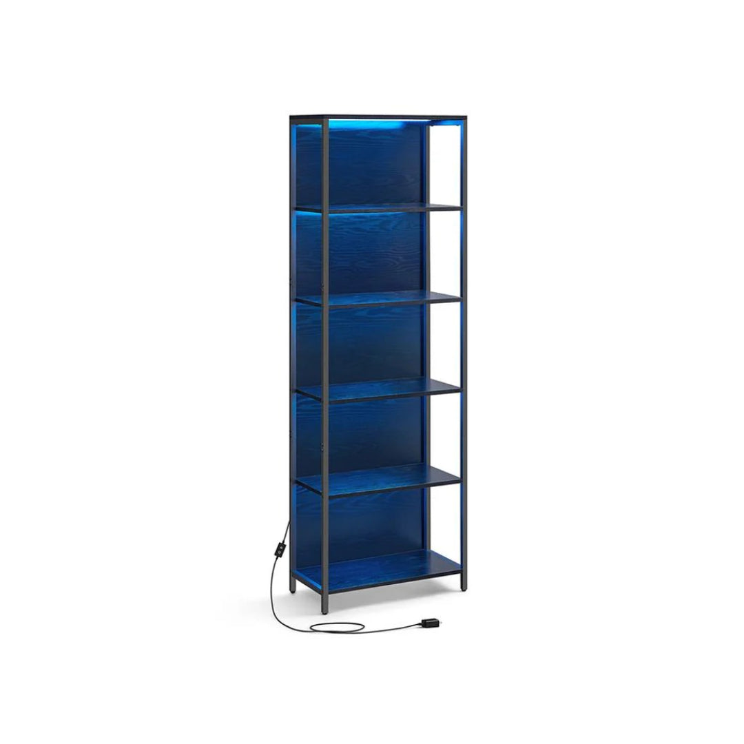 6 Tier LED Bookshelf With Dimmable Lights – product view 2 | Stanwick Interiors