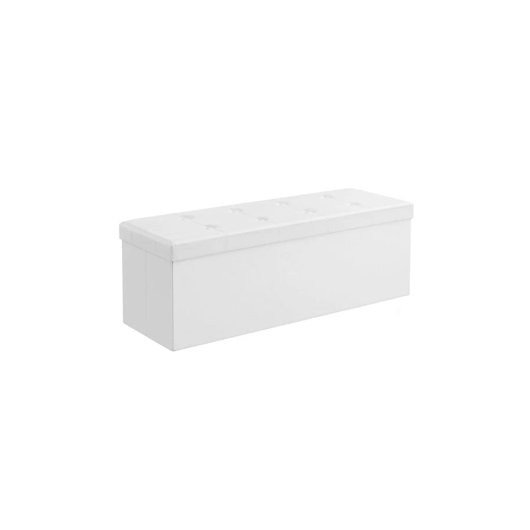 30/43 Inch Folding Storage Ottoman Bench With Lid Organizer – product view 2 | Stanwick Interiors