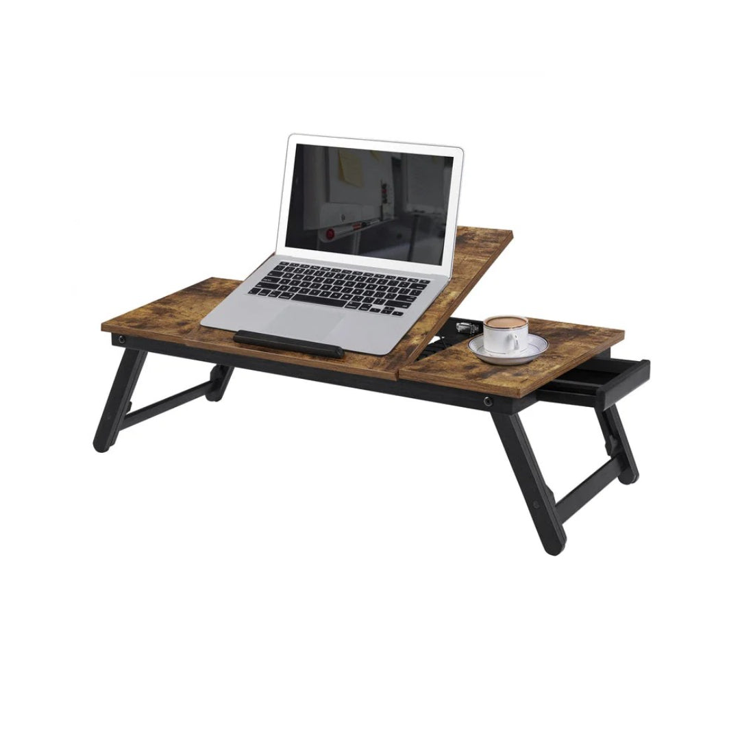 Adjustable Laptop Table With Tilt Top & Foldable Legs Bed Tray – product view 1 | Stanwick Interiors