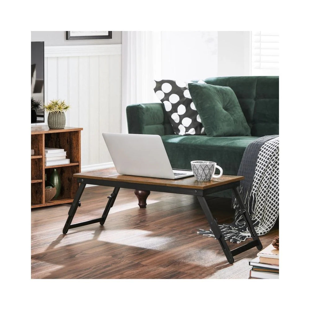 Adjustable Laptop Table With Tilt Top & Foldable Legs Bed Tray – product view 2 | Stanwick Interiors