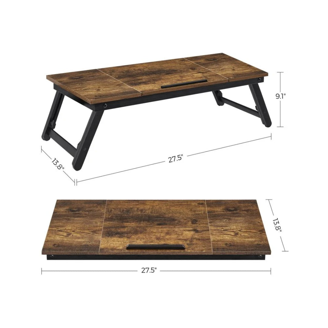 Adjustable Laptop Table With Tilt Top & Foldable Legs Bed Tray – product view 9 | Stanwick Interiors