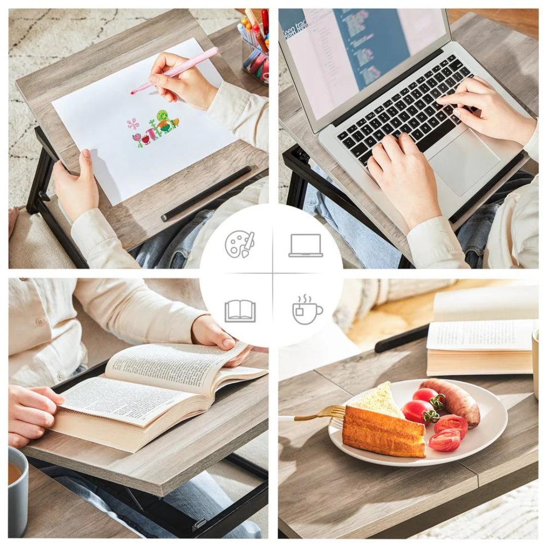 Adjustable Laptop Desk With Tilting Top & Height – product view 5 | Stanwick Interiors