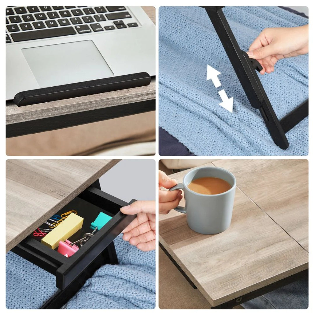 Adjustable Laptop Desk With Tilting Top & Height – product view 7 | Stanwick Interiors