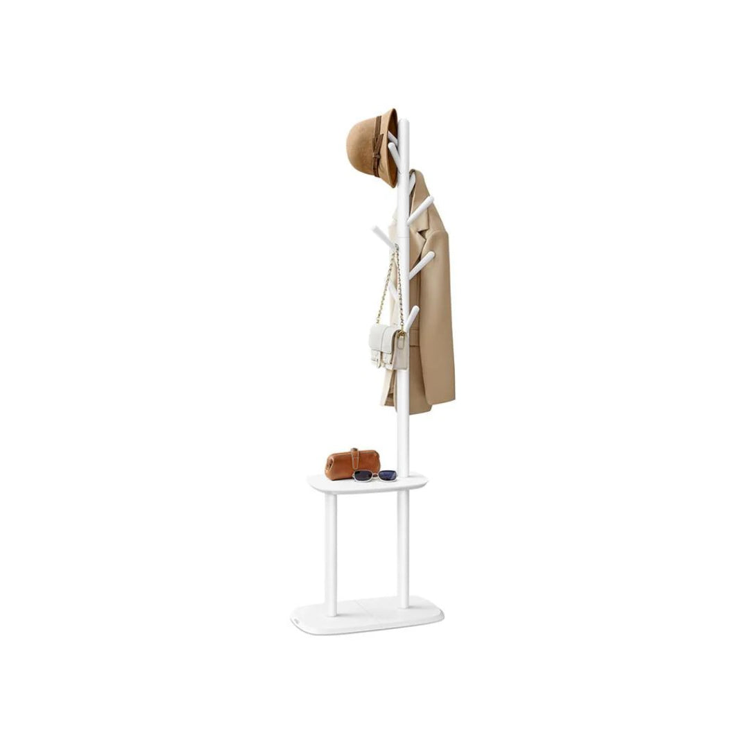 Hall Coat Rack With 8 Hooks & Storage Shelf – product view 2 | Stanwick Interiors