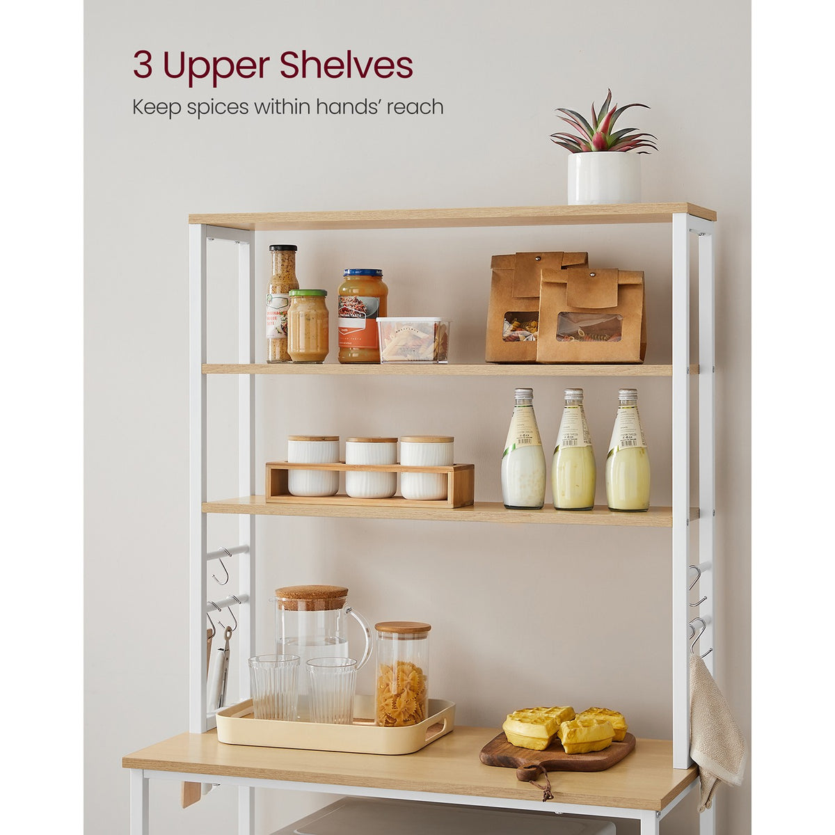 Coffee Bar With 6-Tier Shelves - product photo 11