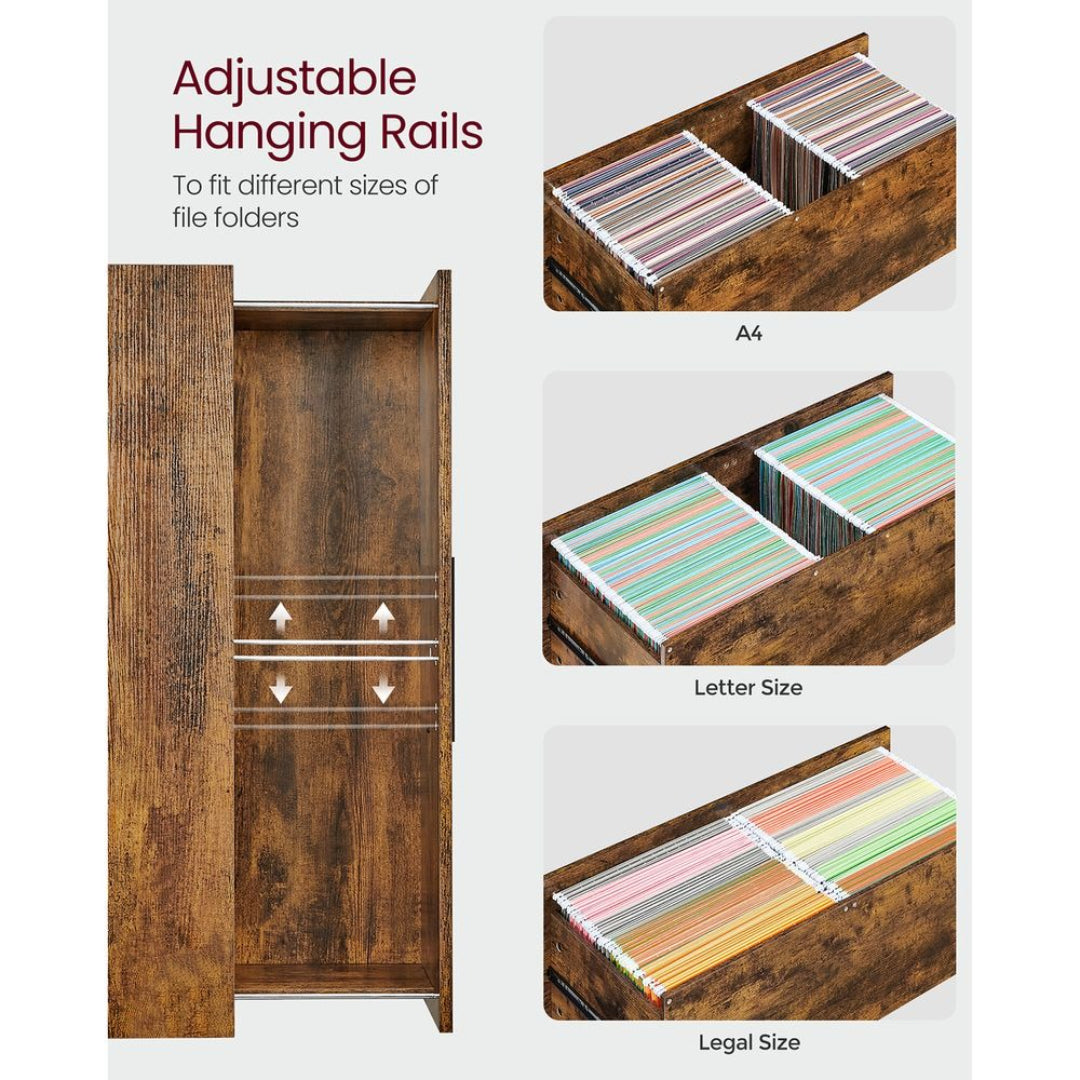 2 Drawer Lateral File Cabinet For A4 Letter Legal Files – product view 4 | Stanwick Interiors