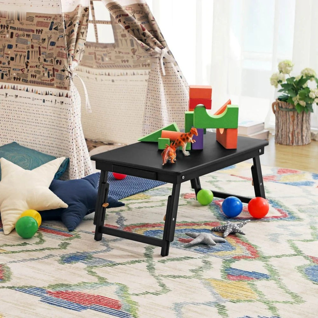Bamboo Laptop Bed Desk With Tilting Top & Adjustable Height – product view 10 | Stanwick Interiors