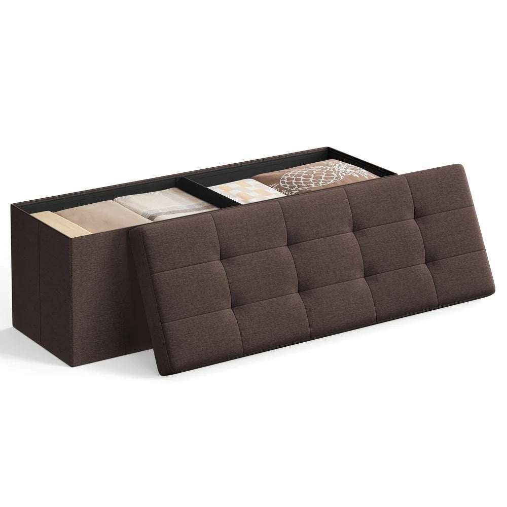 Folding Storage Ottoman Bench - ULSF77BR