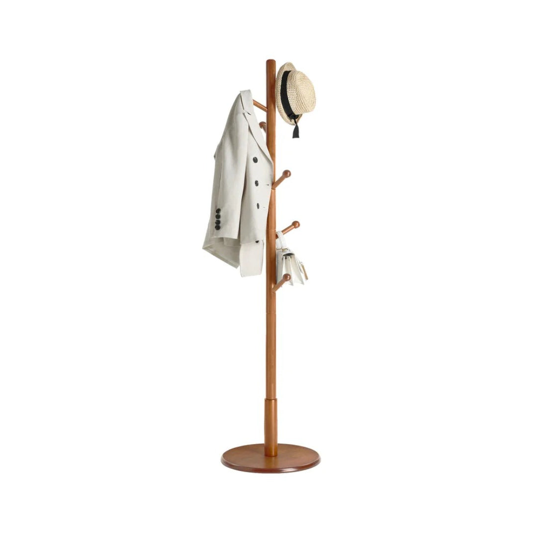Solid Wood Coat Rack With 7 Hooks – product view 1 | Stanwick Interiors