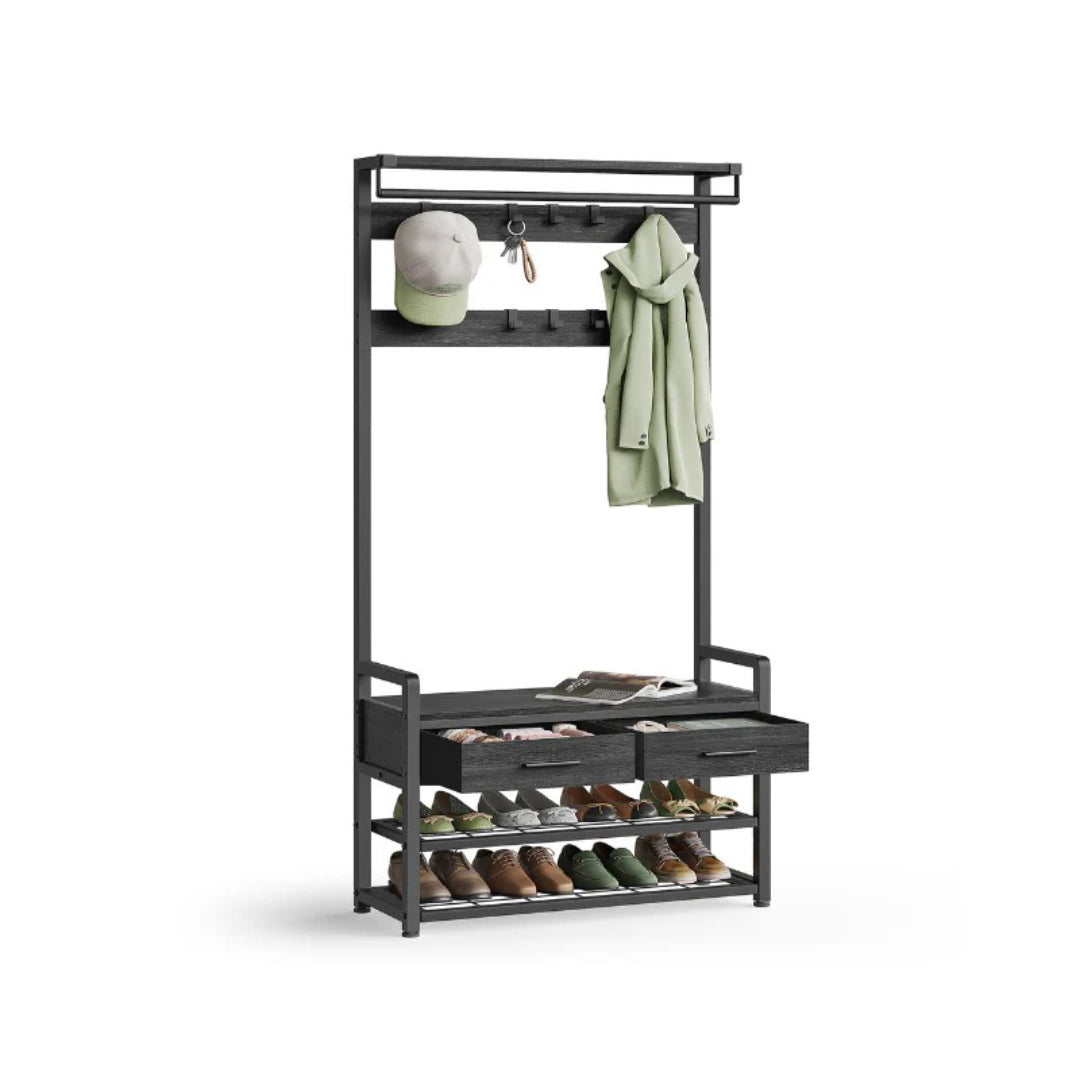 Hall Tree With Bench – product view 2 | Stanwick Interiors
