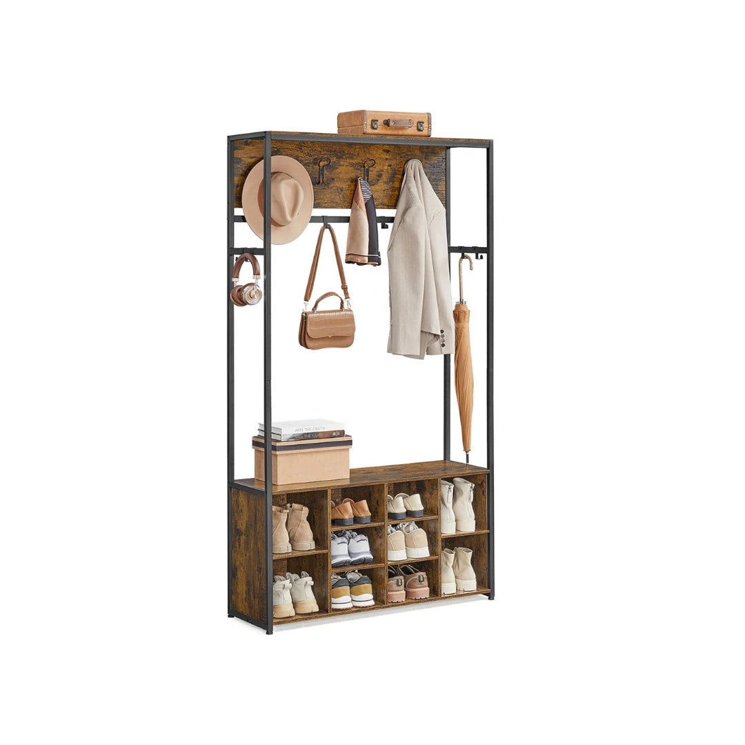 Hall Tree With Bench – product view 1 | Stanwick Interiors