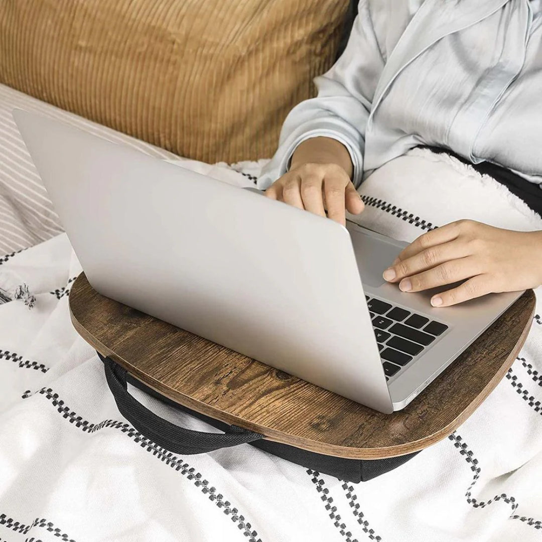 Laptop Table With Handle & Cushion – product view 3 | Stanwick Interiors
