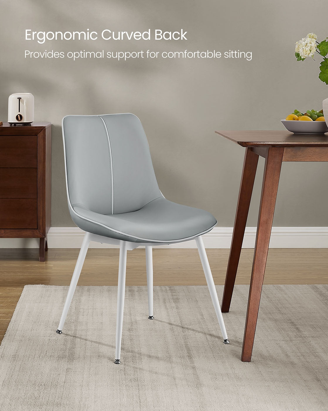 Leather Dining Chairs Set - product photo 11