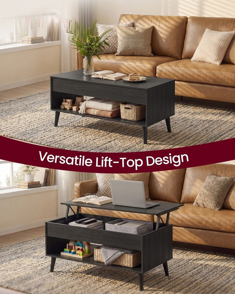 Lift Top Coffee Table With Hidden Storage For Living Room - product photo 02