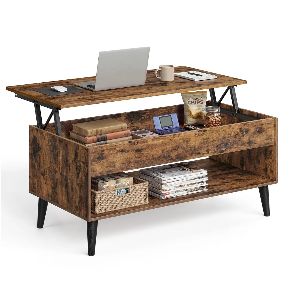 Lift Top Coffee Table With Hidden Storage For Living Room - ULCT268KD01S