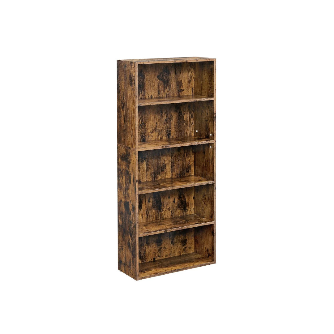 5 Tier Bookcase With Adjustable Shelves – product view 1 | Stanwick Interiors