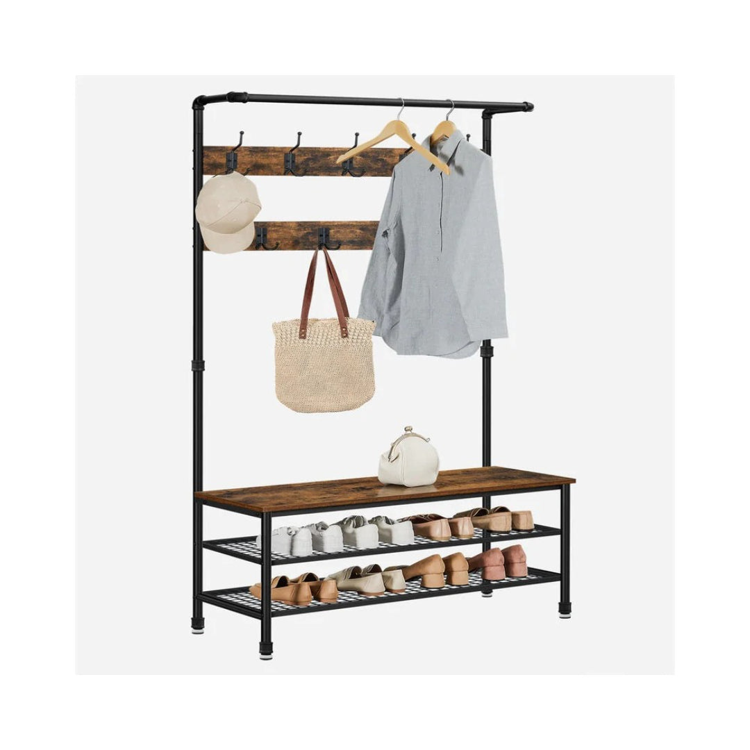 Coat Rack With Bench – product view 1 | Stanwick Interiors