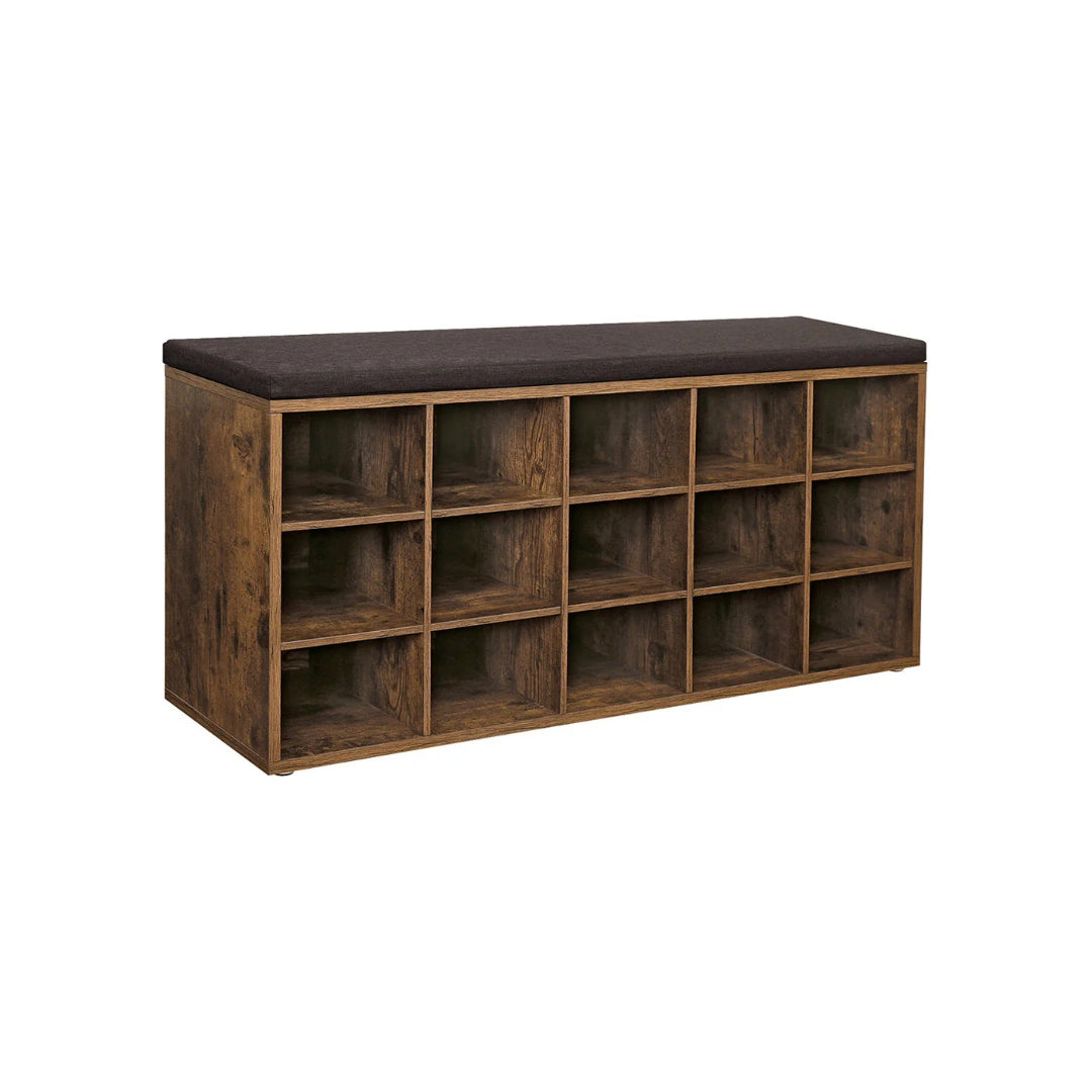 Shoe Storage Bench With Cushion – product view 2 | Stanwick Interiors