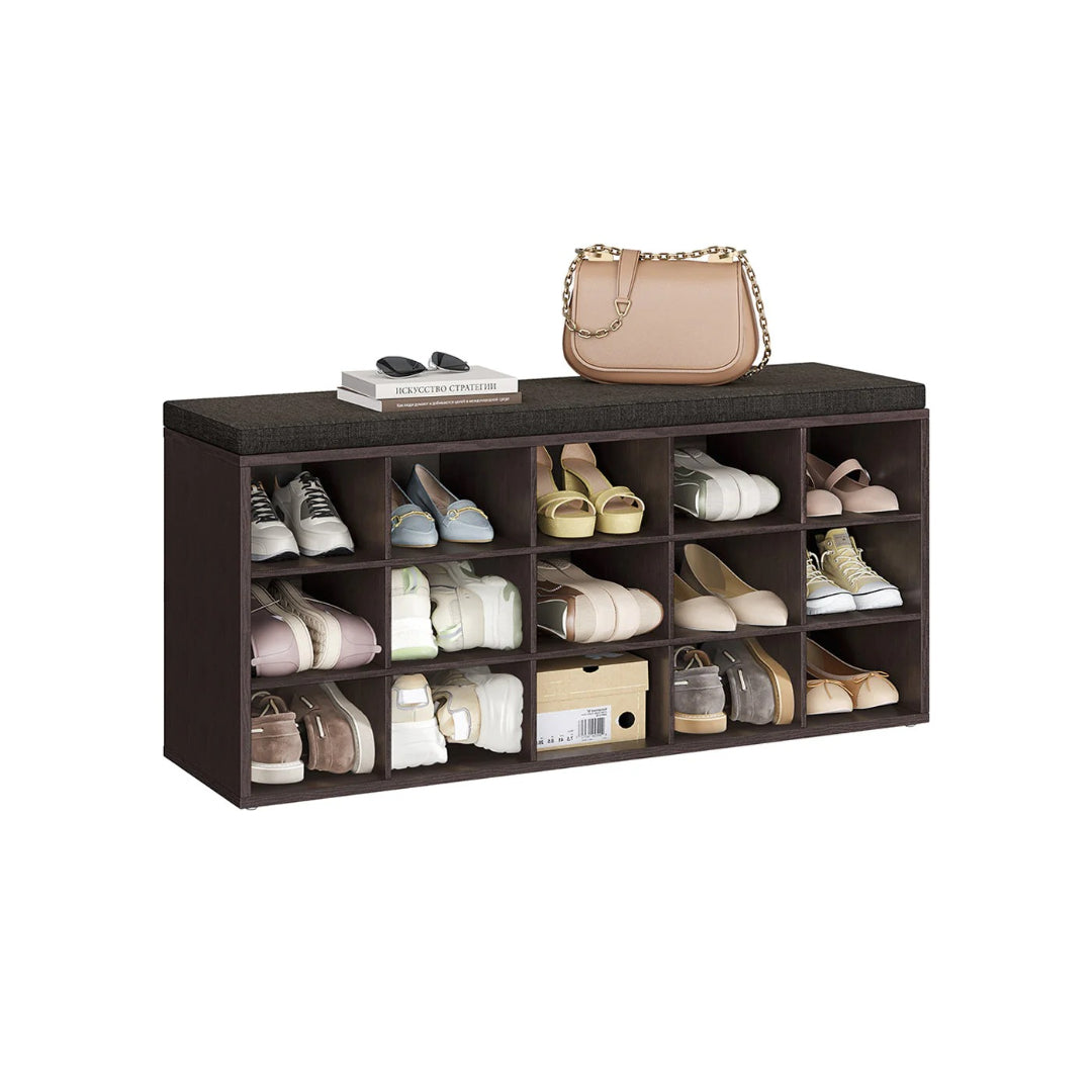 Shoe Storage Bench With Cushion – product view 6 | Stanwick Interiors