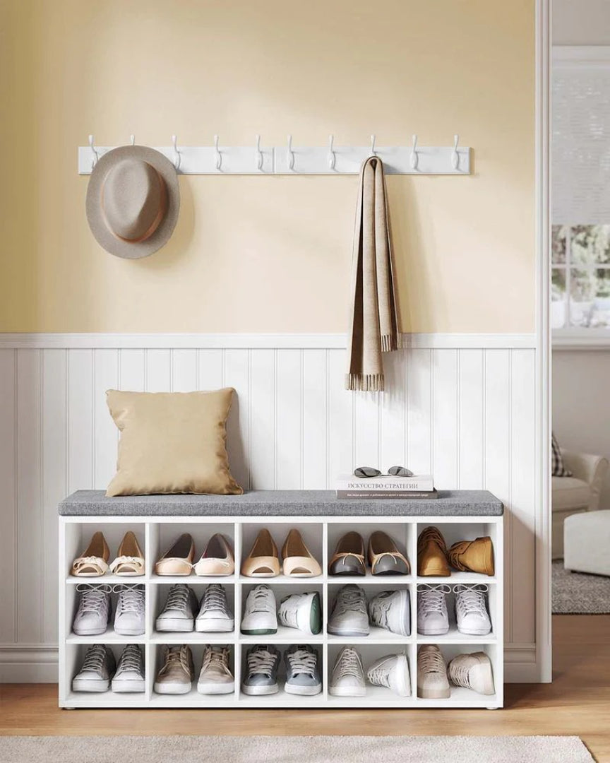 Shoe Storage Bench With Cushion – product view 7 | Stanwick Interiors