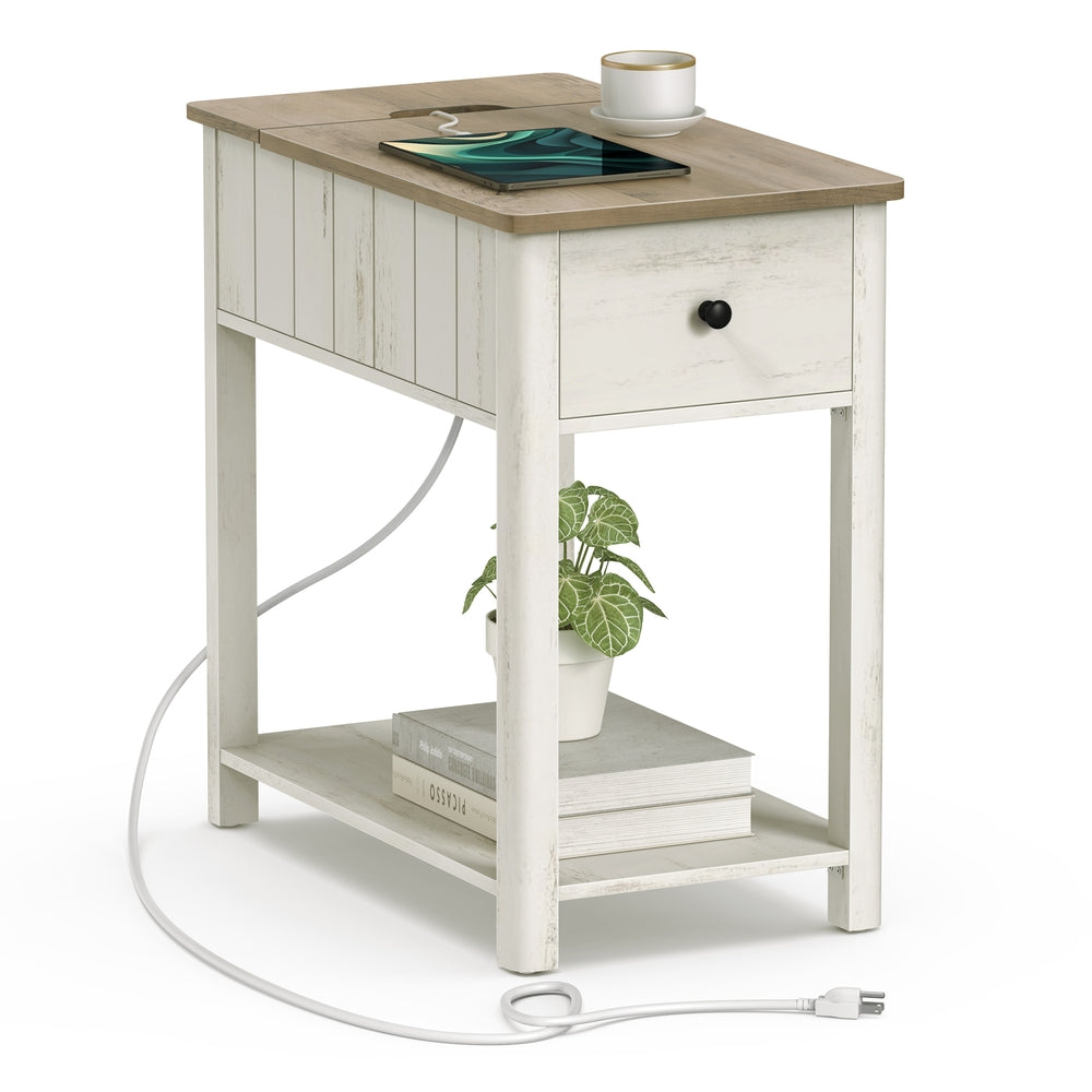 Side Table With Charging Station - product photo 01