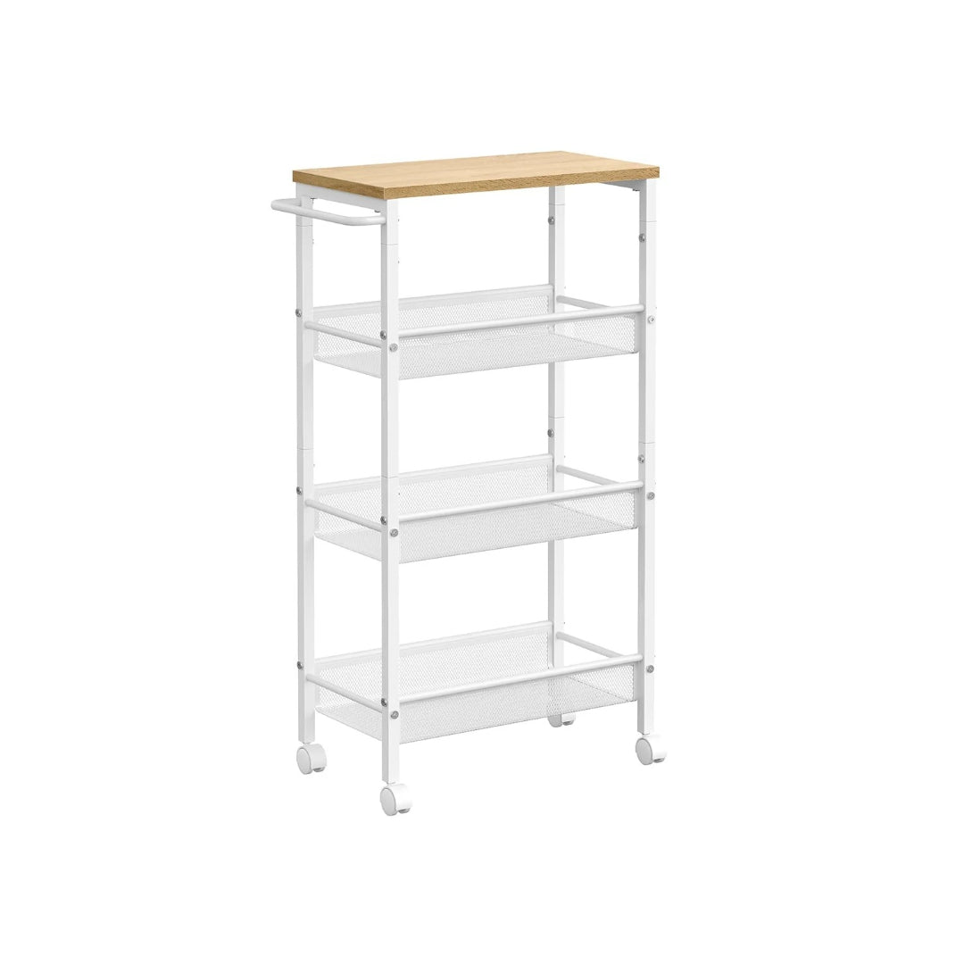 Slim Rolling Storage Cart 4 Or 5 Tier Narrow Utility – product view 6 | Stanwick Interiors