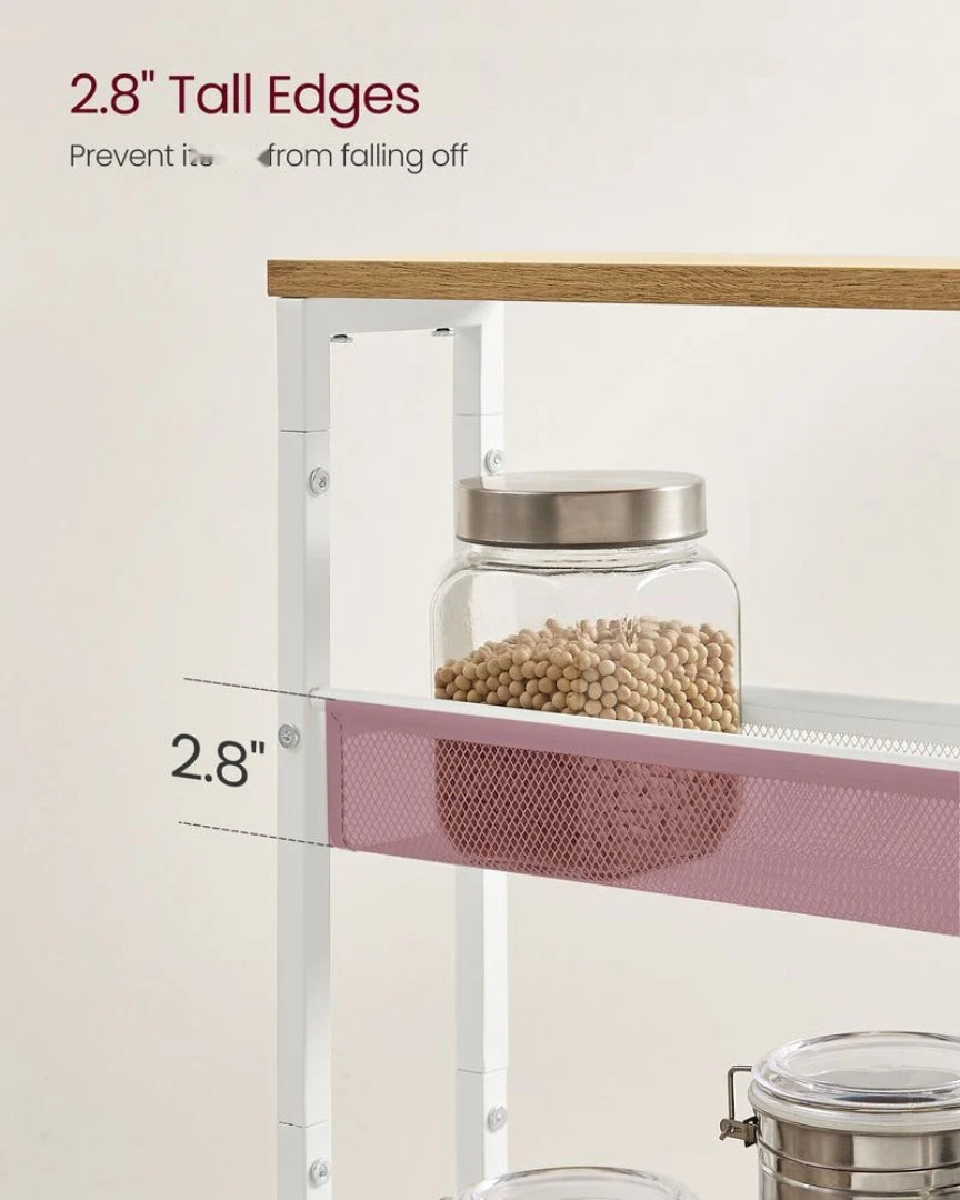 Slim Rolling Storage Cart 4 Or 5 Tier Narrow Utility – product view 30 | Stanwick Interiors