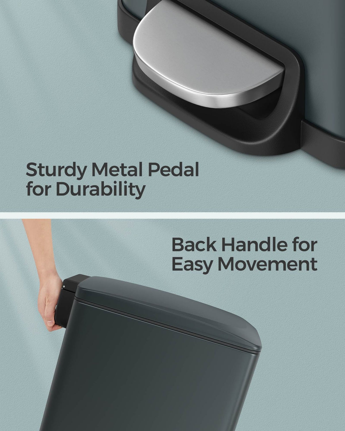 Slim Stainless Steel Trash Bin - product photo 30