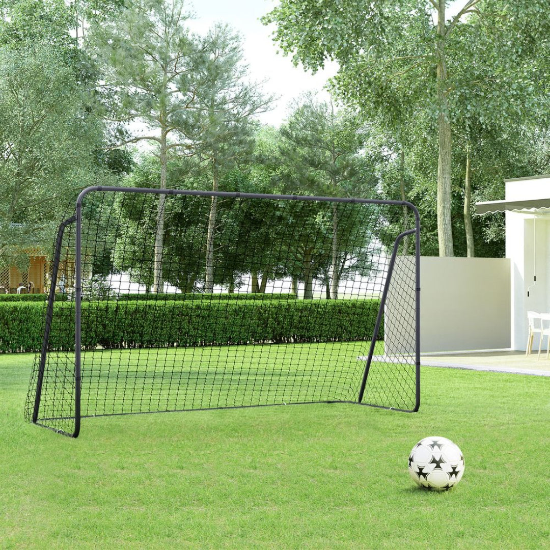 Soccer Goal 12x6ft Kids Backyard Training Net With Stakes – product view 2 | Stanwick Interiors