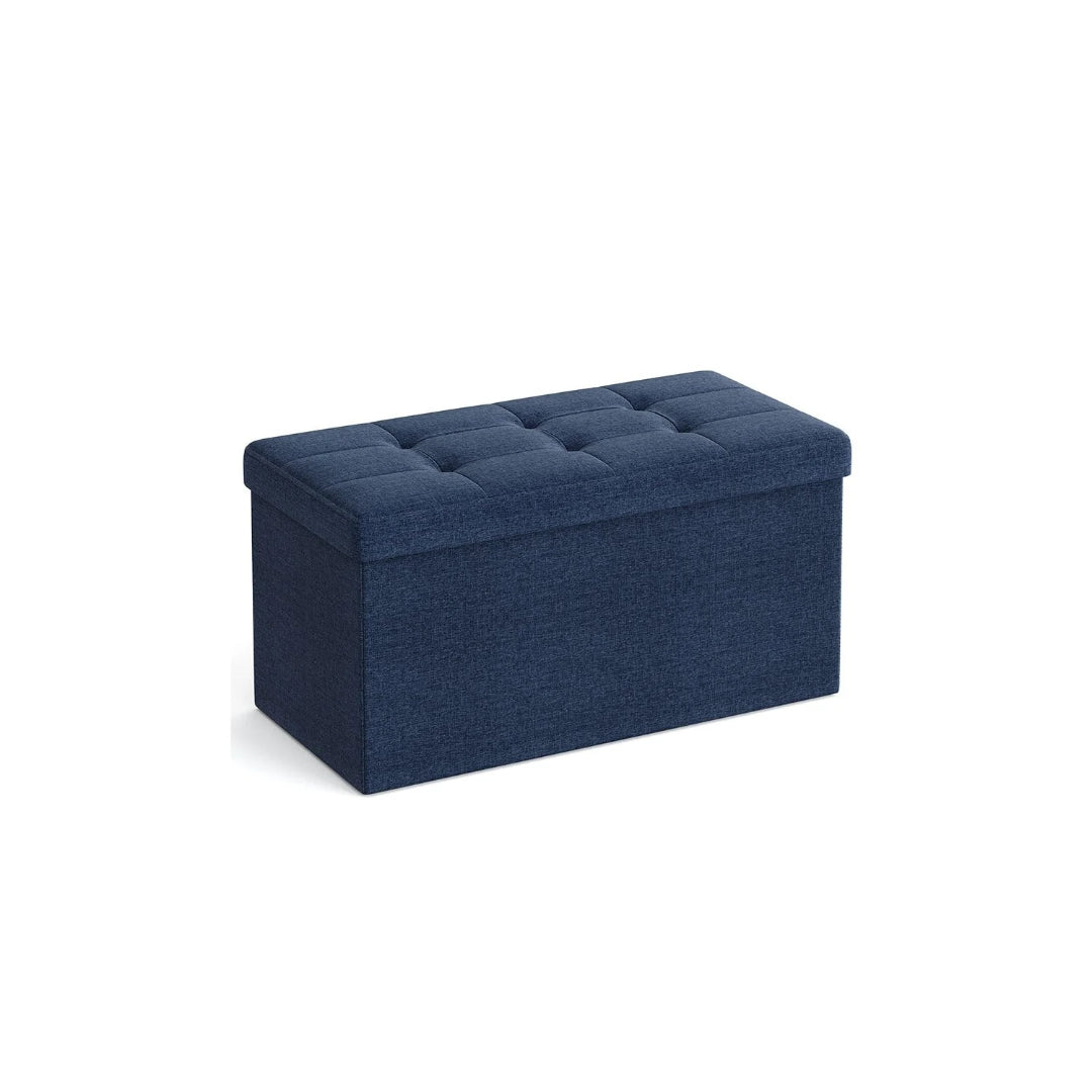 30 Inch Folding Storage Ottoman Bench With Lid & Storage Organizer – product view 2 | Stanwick Interiors