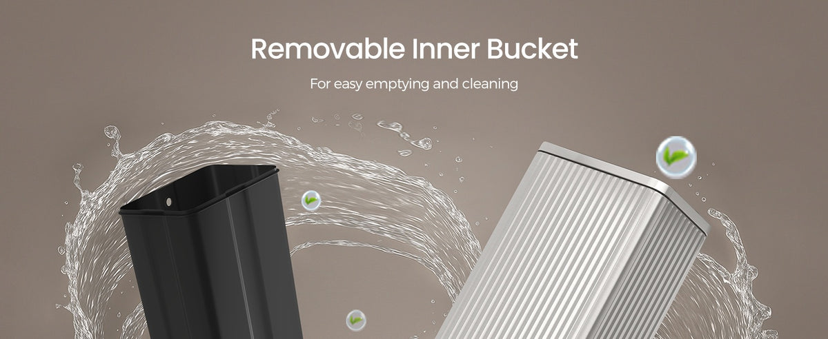 Stainless Steel Garbage Can With Lid And Removable Inner Bucket - product photo 68